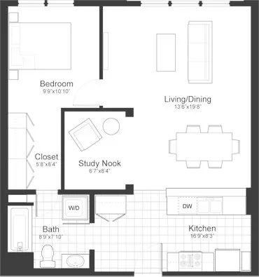 $3,200 | 87 New Street, Unit 412, Cambridge, MA 02138