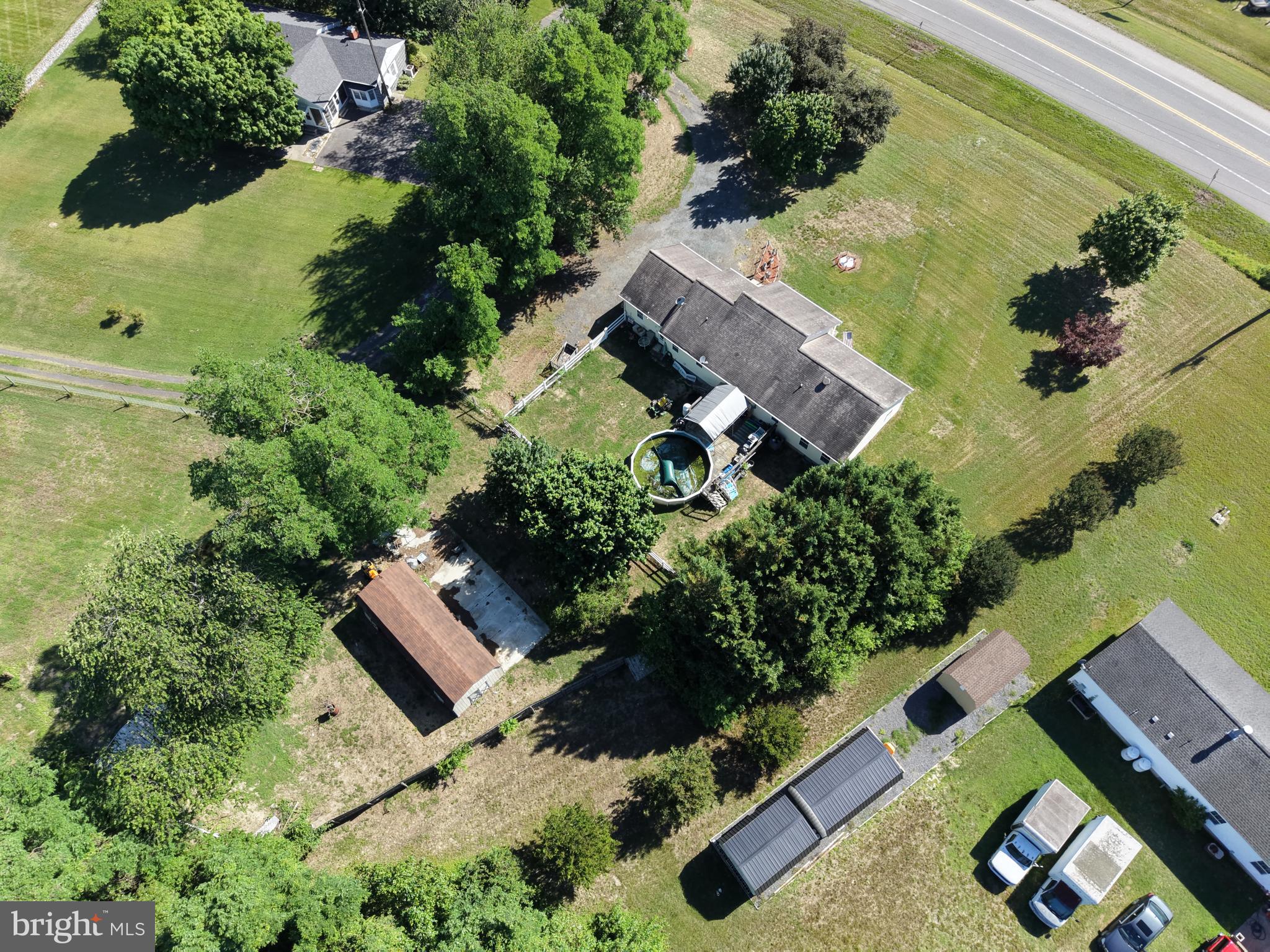7112 East New Market Ellwood Road Hurlock, MD 21643 - Photo 41 of 41 an aerial view of house with yard