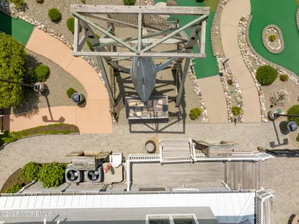 a view of a lake with a yard