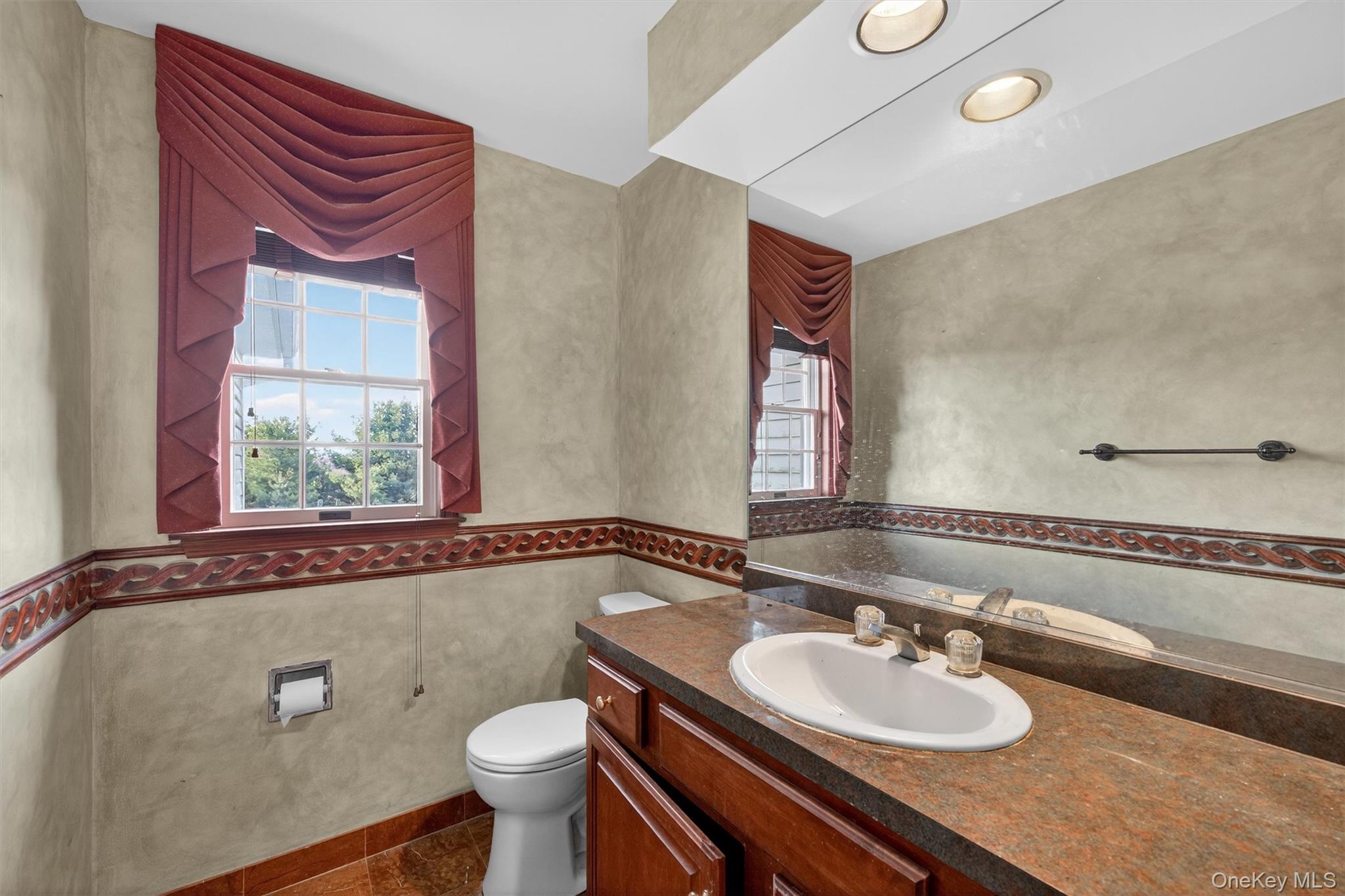 21 Jessup Road Warwick, NY 10990 - Photo 21 of 50 a bathroom with a granite countertop sink and a mirror