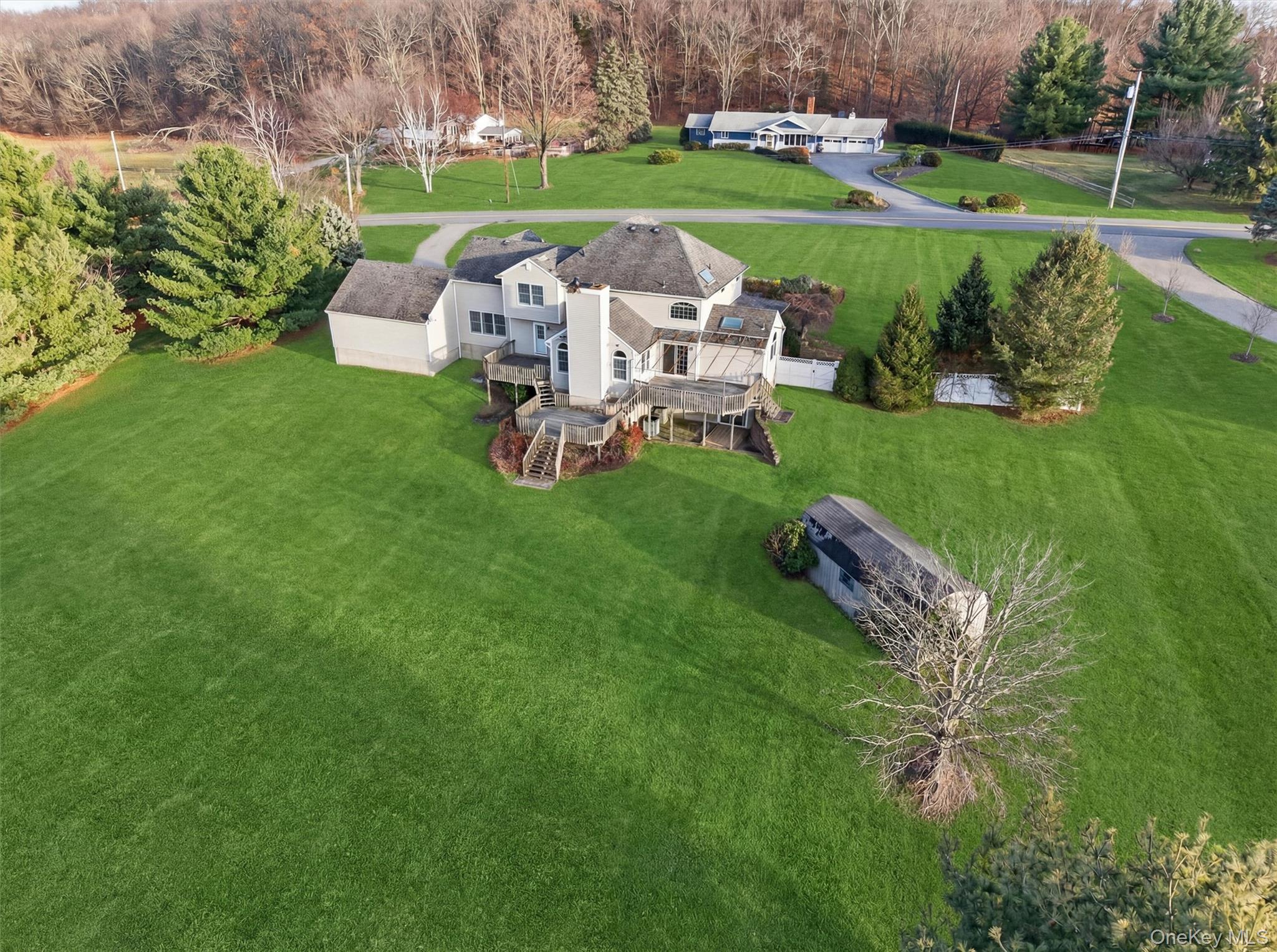 21 Jessup Road Warwick, NY 10990 - Photo 48 of 50 an aerial view of a house with garden space and street view