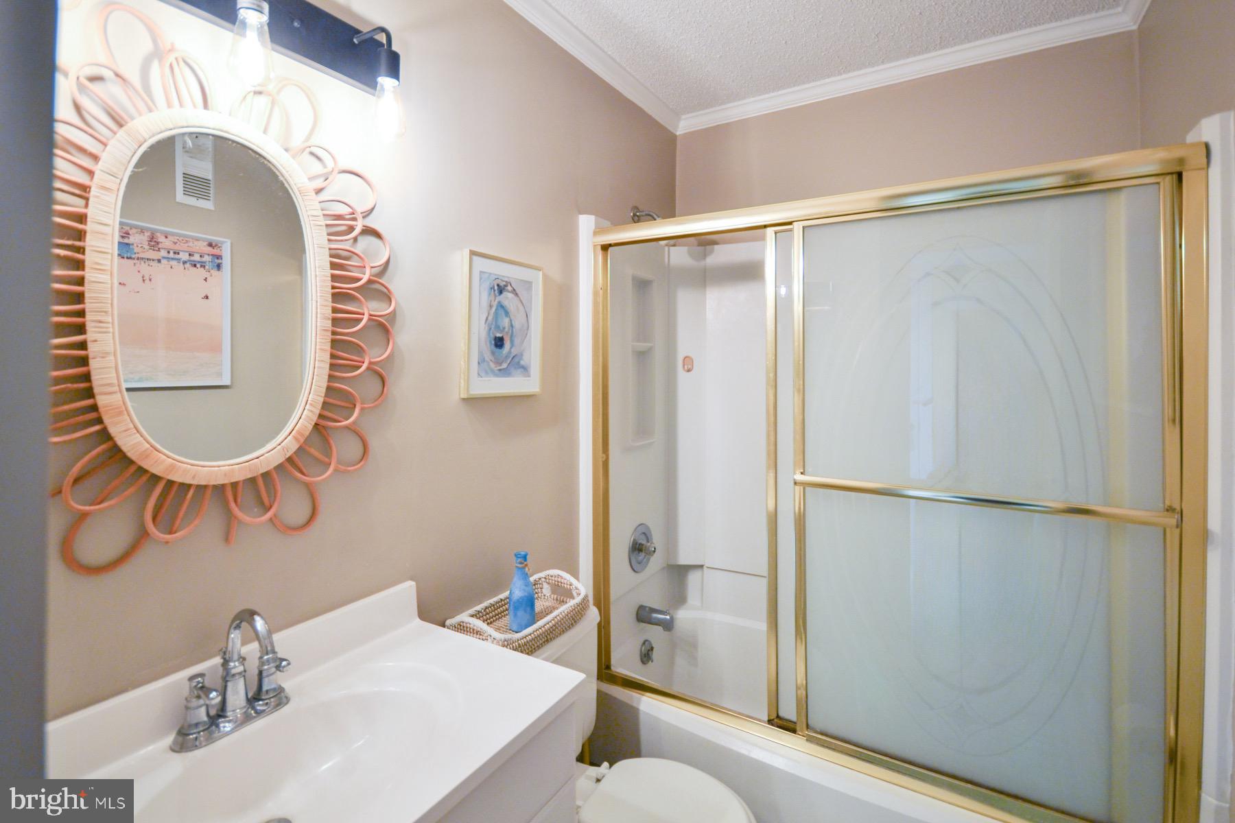 119 Old Landing Road, Unit 204J Ocean City, MD 21842 - Photo 21 of 35 a bathroom with a sink mirror vanity and toilet
