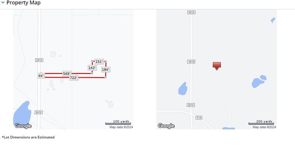3410 County Road 3410 Emory, TX 75440 - Photo 3 of 12 Realist Map Approx size.