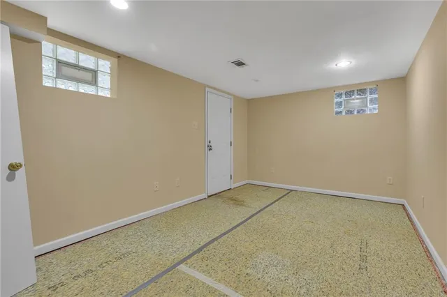 an empty room with a empty space