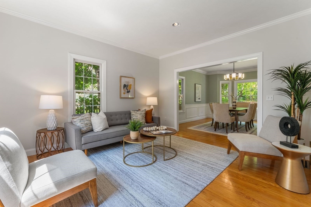 33 Bond Street Needham, MA 02492 - Photo 5 of 35 a living room with furniture and wooden floor