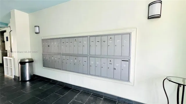 a view of a livingroom with wooden furniture
