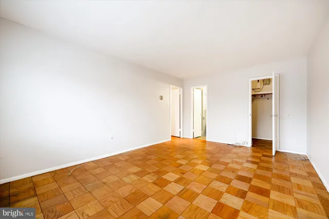 a view of an empty room