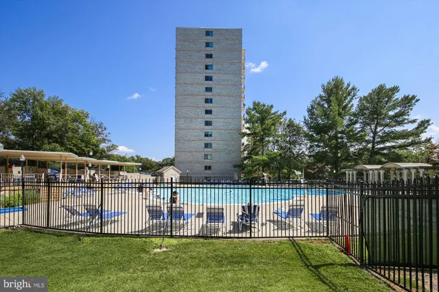 a view of a deck with a big yard