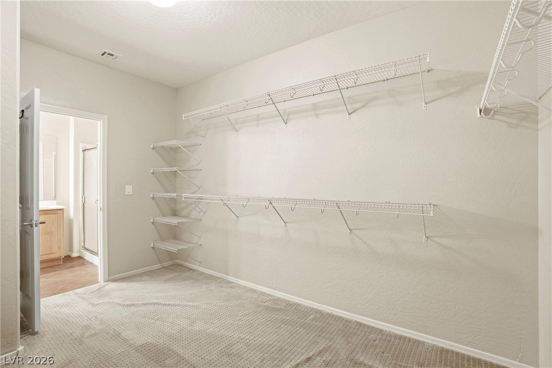 2541 Darda Street Henderson, NV 89044 - Photo 20 of 26 This spacious walk-in closet features ample shelving, offering generous storage capacity.