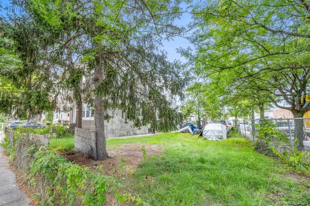a view of a tree in front of a house