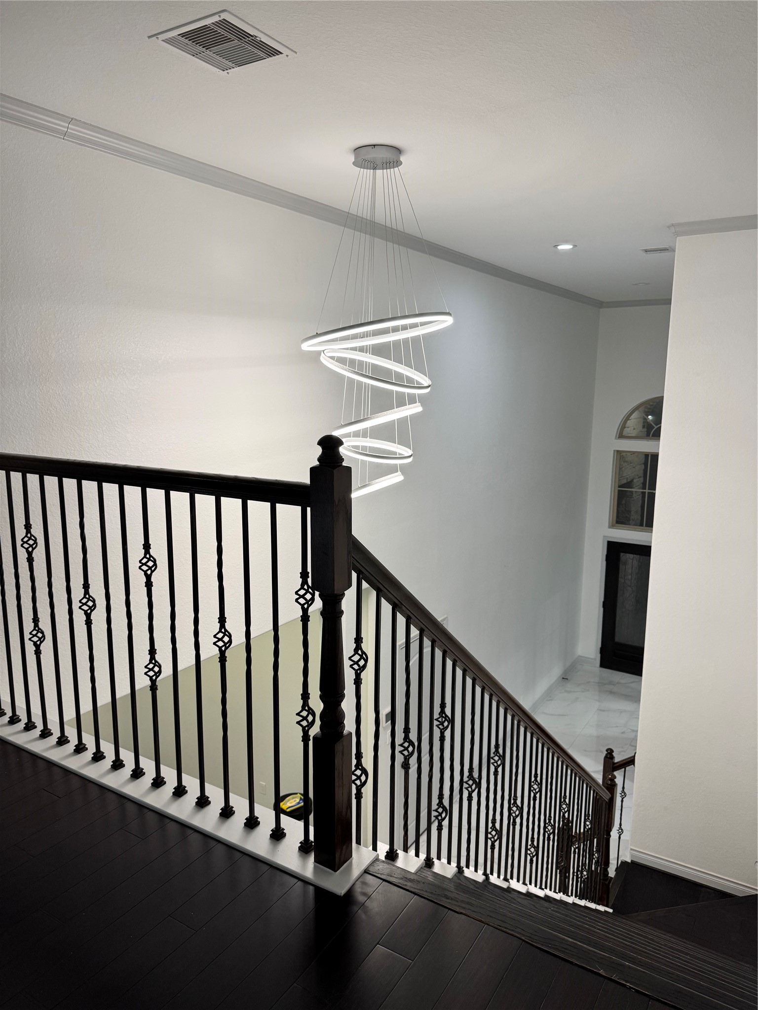 5003 Raudabaugh Drive Katy, TX 77494 - Photo 18 of 36 a view of a hallway with wooden floor