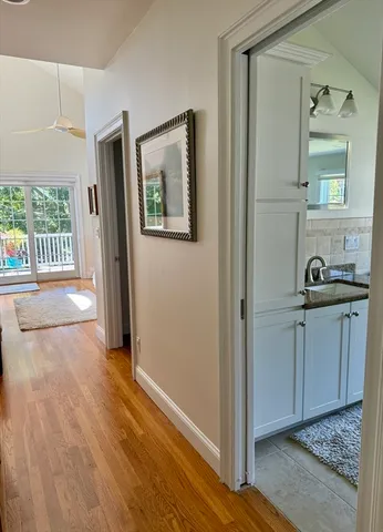 a view of a hallway with interior of the house