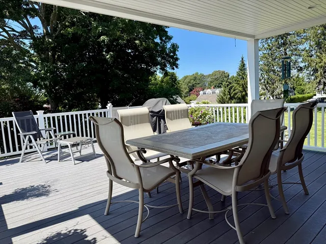 a view of a house with deck and deck