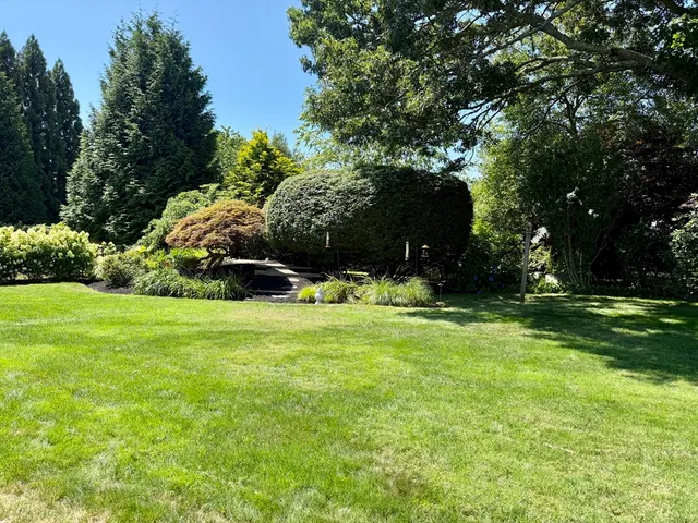 a view of house with a garden