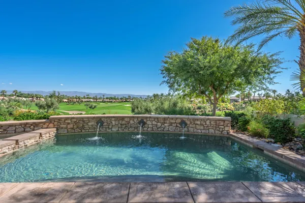 an outdoor view with swimming pool