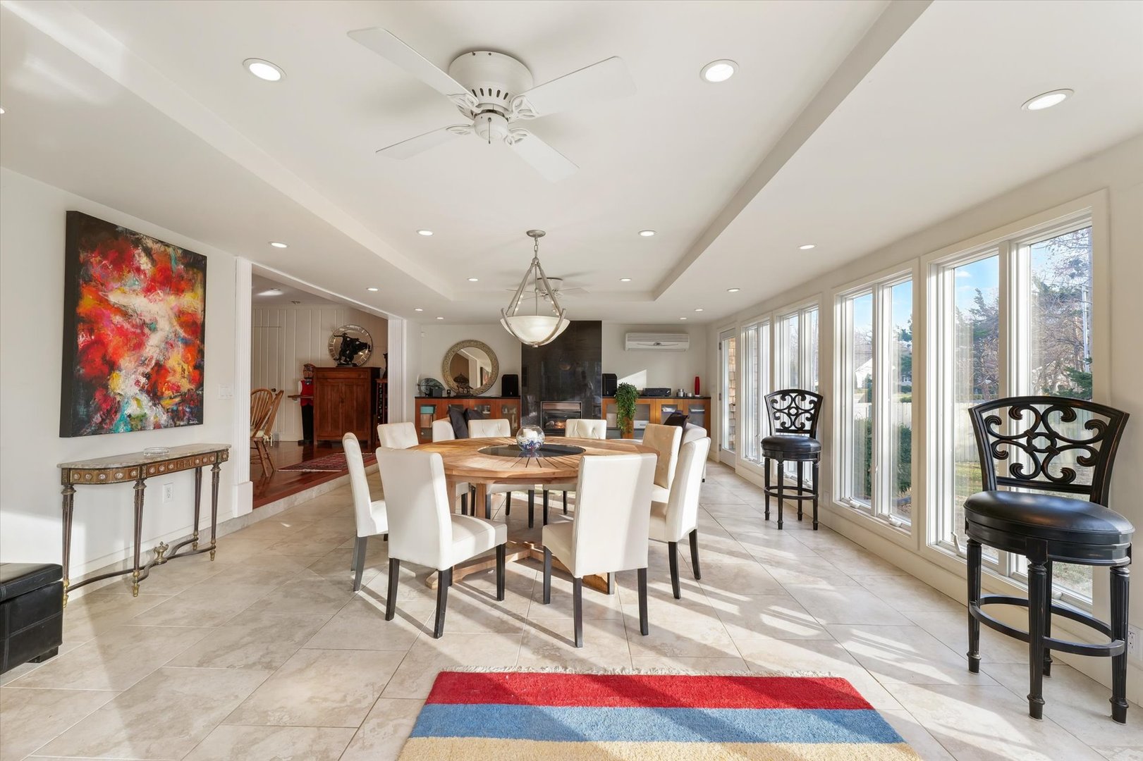 22 Greencroft Drive Champaign, IL 61821 - Photo 18 of 90 a view of a dining room with furniture window and wooden floor