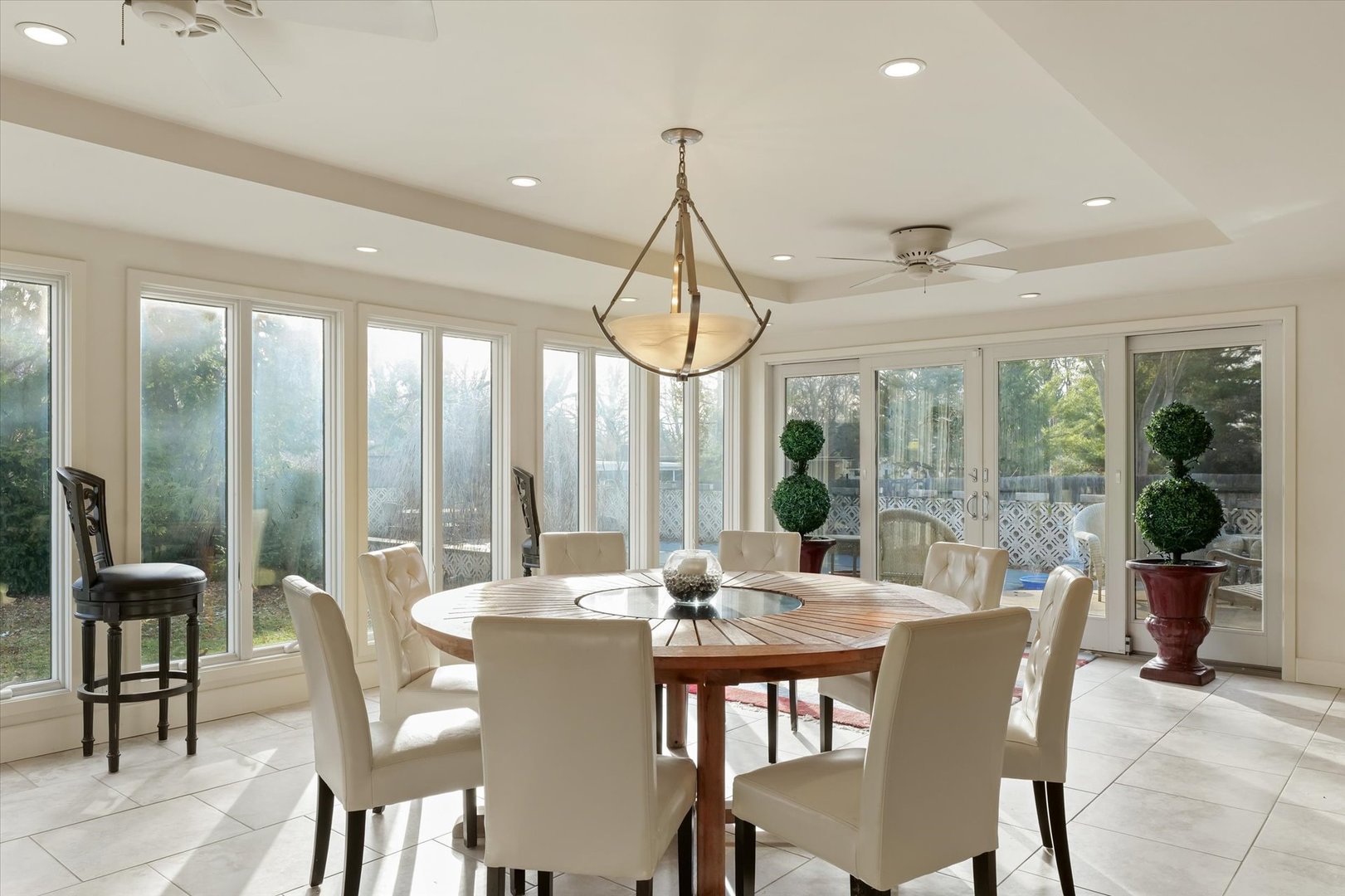 22 Greencroft Drive Champaign, IL 61821 - Photo 8 of 90 a view of a dining room with furniture window and outside view