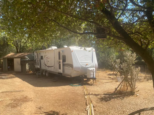 a utility room with yard