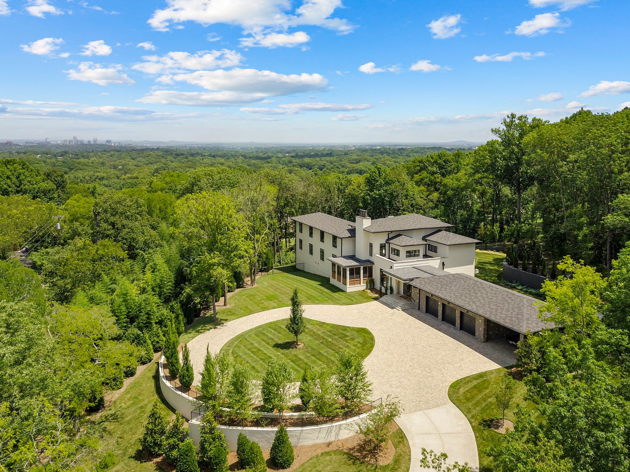 960 Overton Lea Road Nashville, TN 37220 - Photo 1 of 50 a view of a swimming pool with a patio and garden