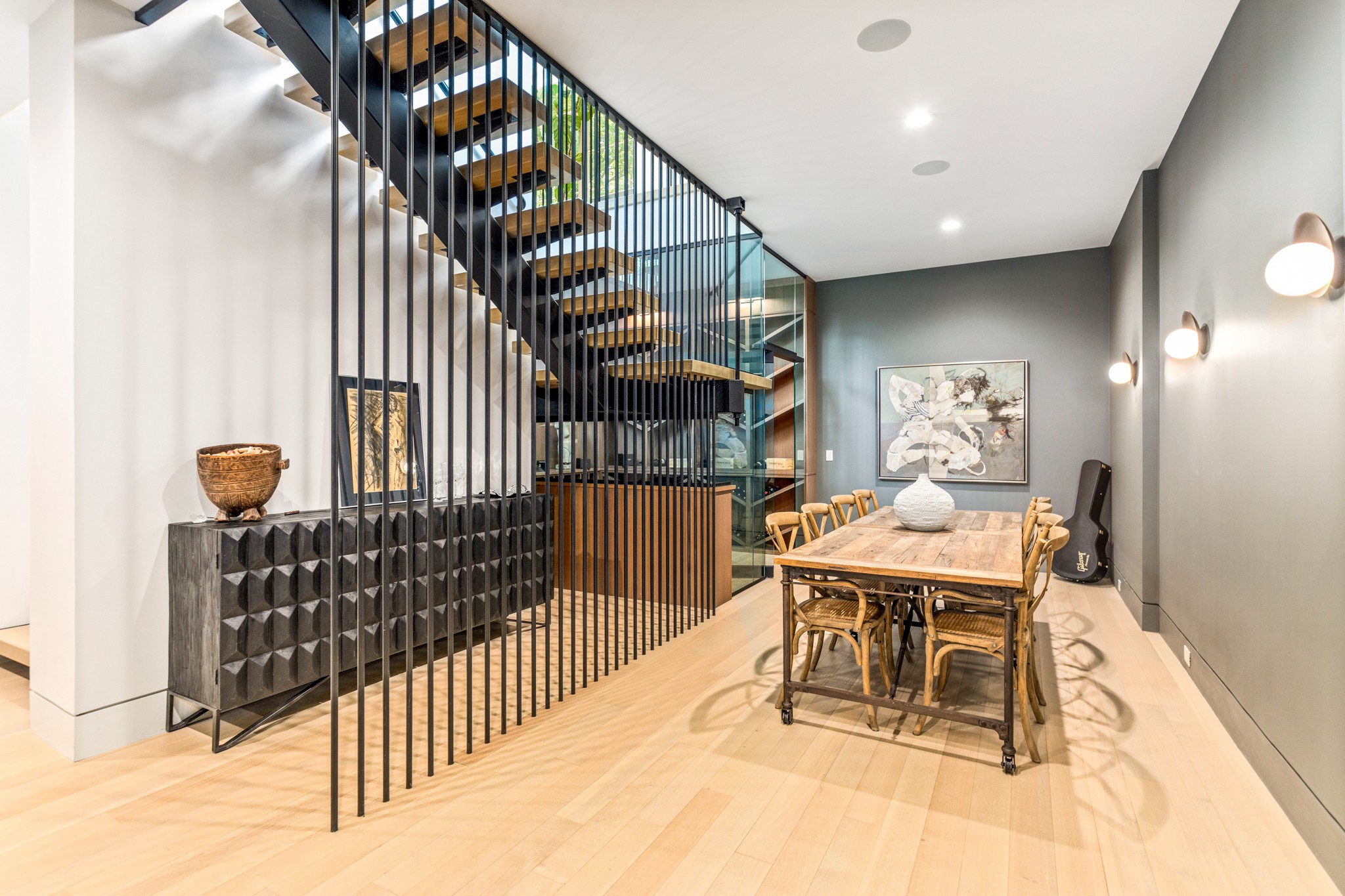 960 Overton Lea Road Nashville, TN 37220 - Photo 25 of 50 a view of a dining room with furniture and wooden floor