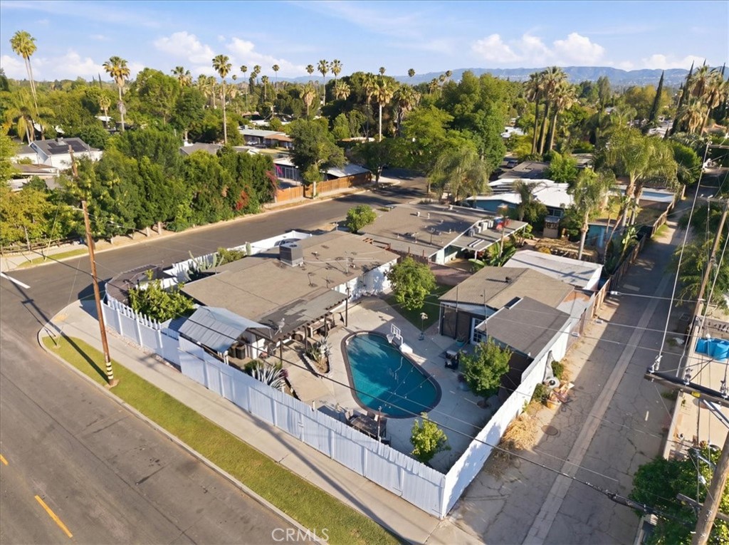7959 Bothwell Road Reseda, CA 91335 - Photo 5 of 60 an aerial view of a house with a swimming pool
