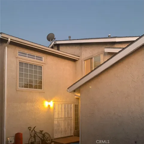 a car parked in front of a house