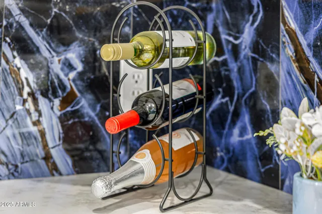 a view of a house with a large window