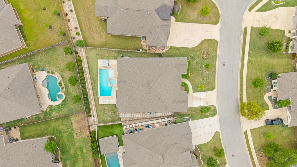 191 Tabago Court Austin, TX 78737 - Photo 38 of 40 aerial view of a house with a yard