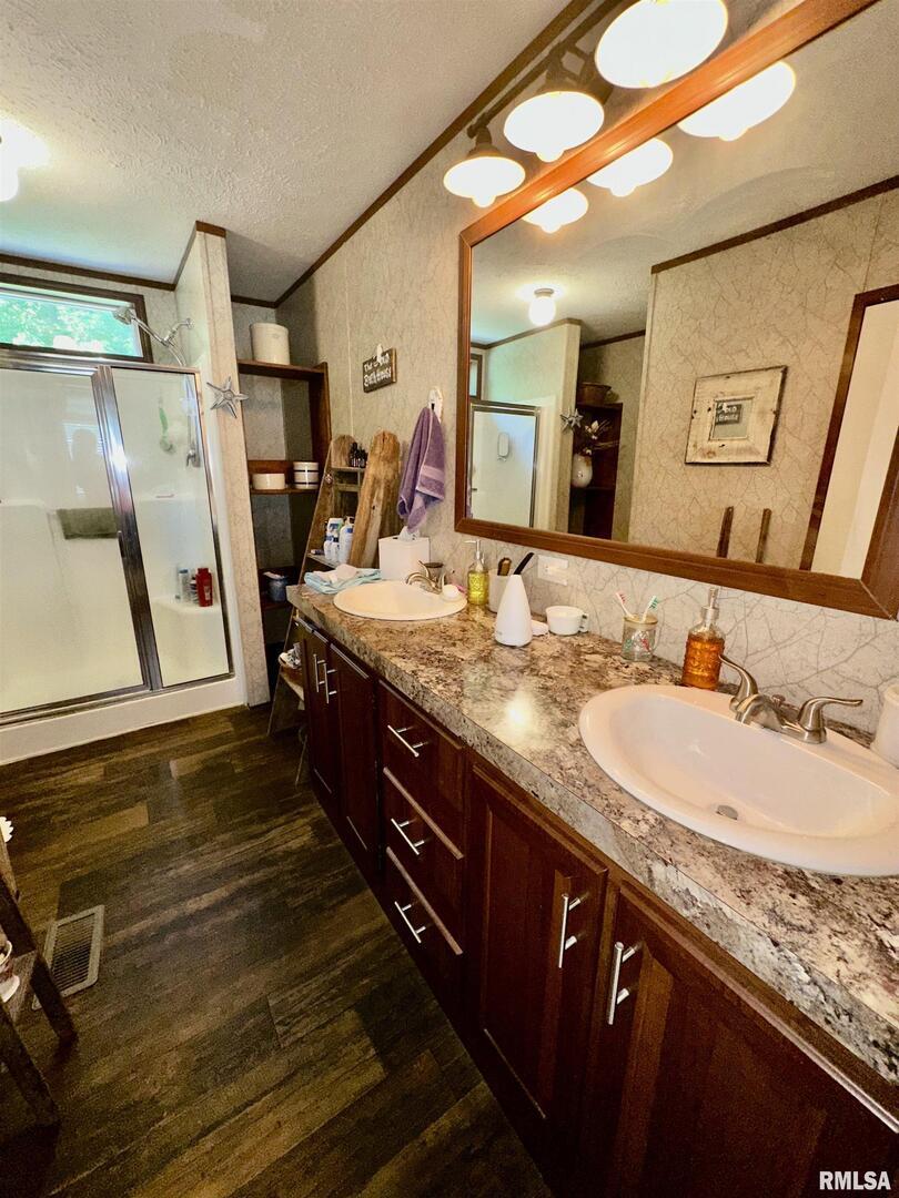 1409 West 5th Street West Frankfort, IL 62896 - Photo 17 of 56 a bathroom with a sink and a mirror