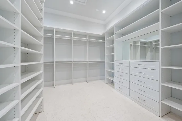 a view of walk in closet