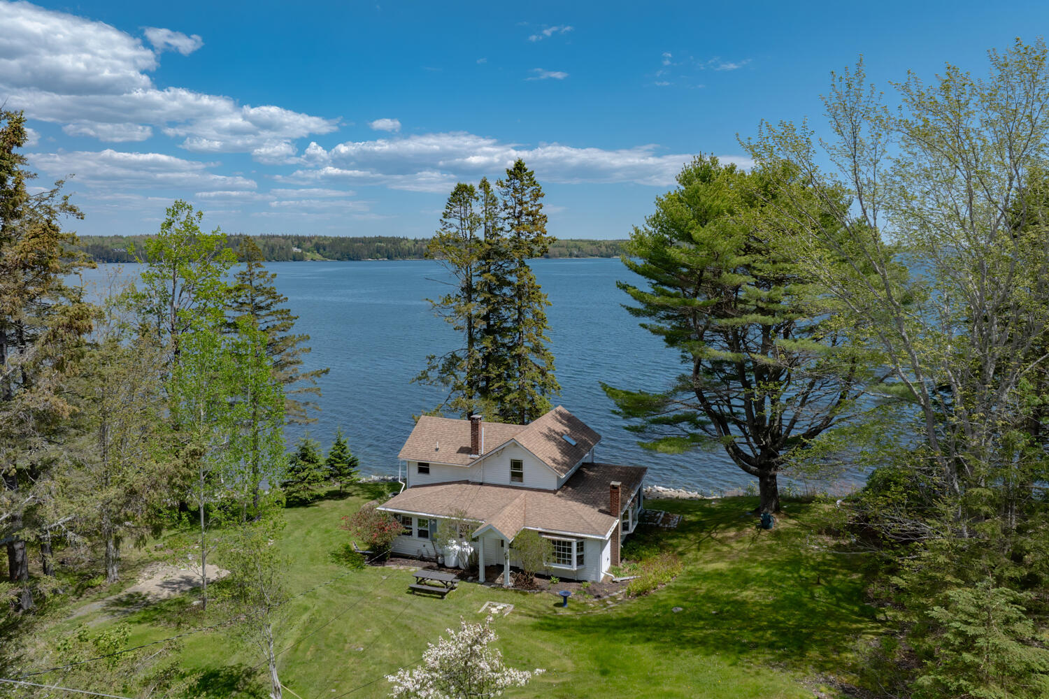 20 Lorimer Road Lamoine, ME 04605 - Photo 38 of 43 DroneExtFrontWater