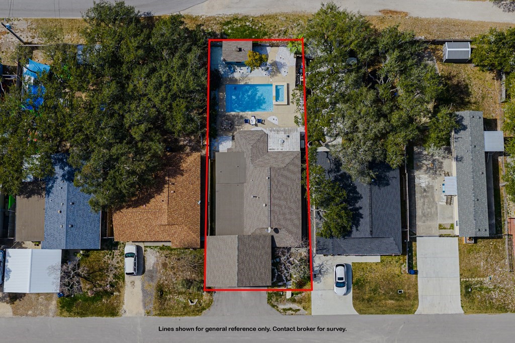 9 Sandra Drive Fulton, TX 78382 - Photo 33 of 35 an aerial view of a house with outdoor space