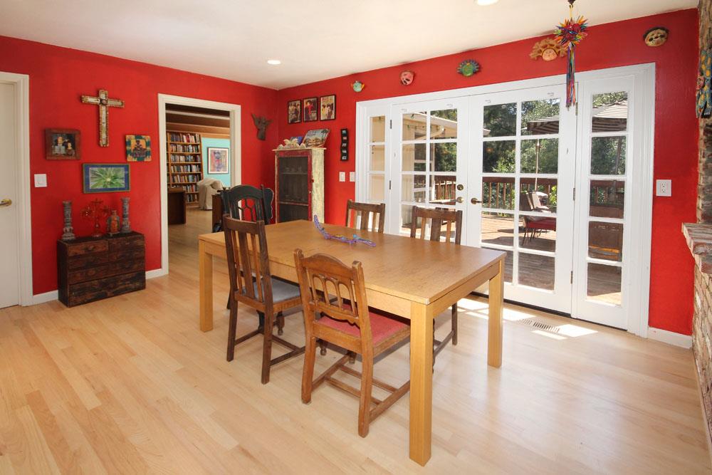 1 Oak Road Santa Cruz, CA 95060 - Photo 13 of 25 a view of a dining room with furniture and wooden floor