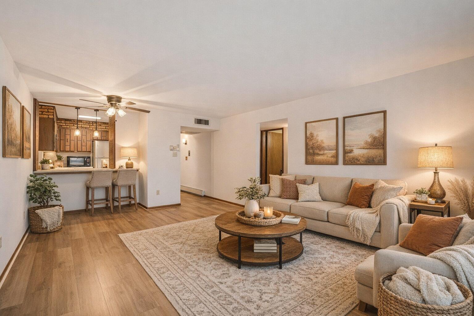 11937 West Appleton Avenue, Unit 20 Milwaukee, WI 53224 - Photo 1 of 38 Living Room - Digitally Staged