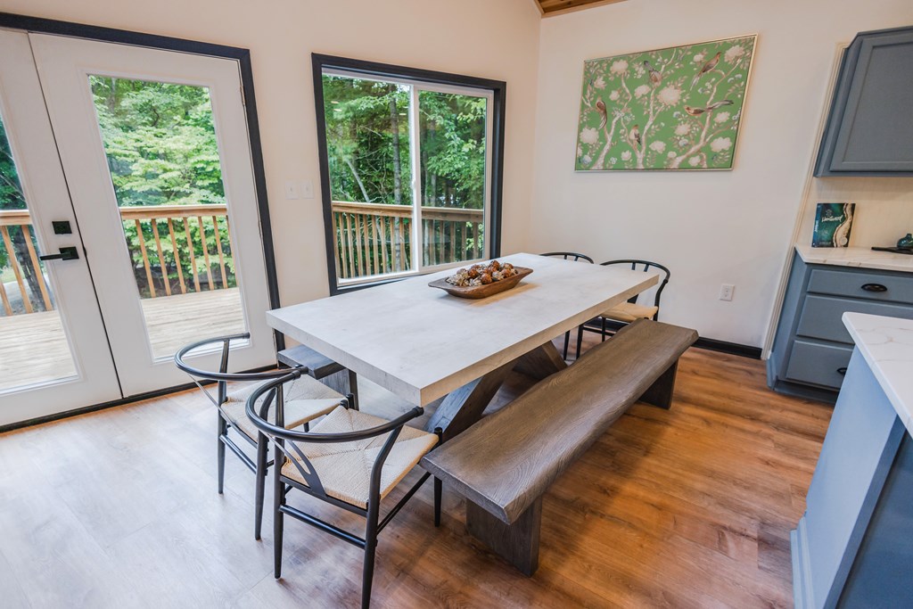 2 Watson Gap Road Mineral Bluff, GA 30559 - Photo 33 of 80 a view of a dining room with furniture window and outside view