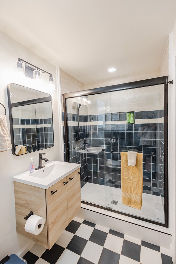 2 Watson Gap Road Mineral Bluff, GA 30559 - Photo 70 of 80 a bathroom with a sink mirror and tub
