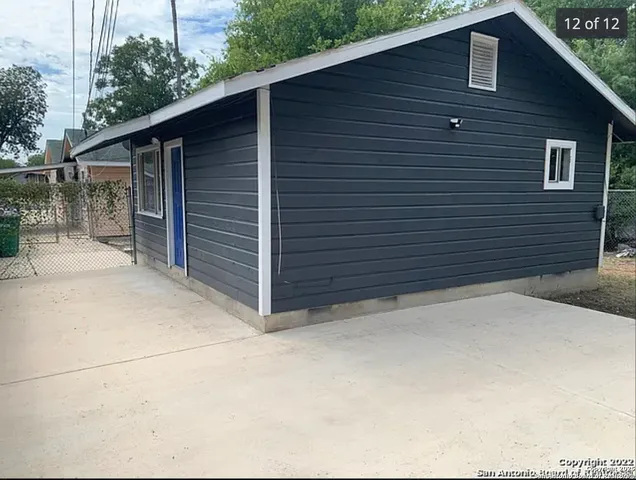 a backyard of a house