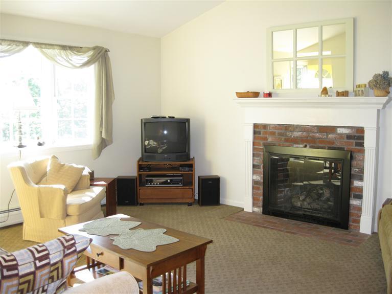 52 Clark Road Brewster, MA 02631 - Photo 22 of 32 a living room with furniture and a fireplace