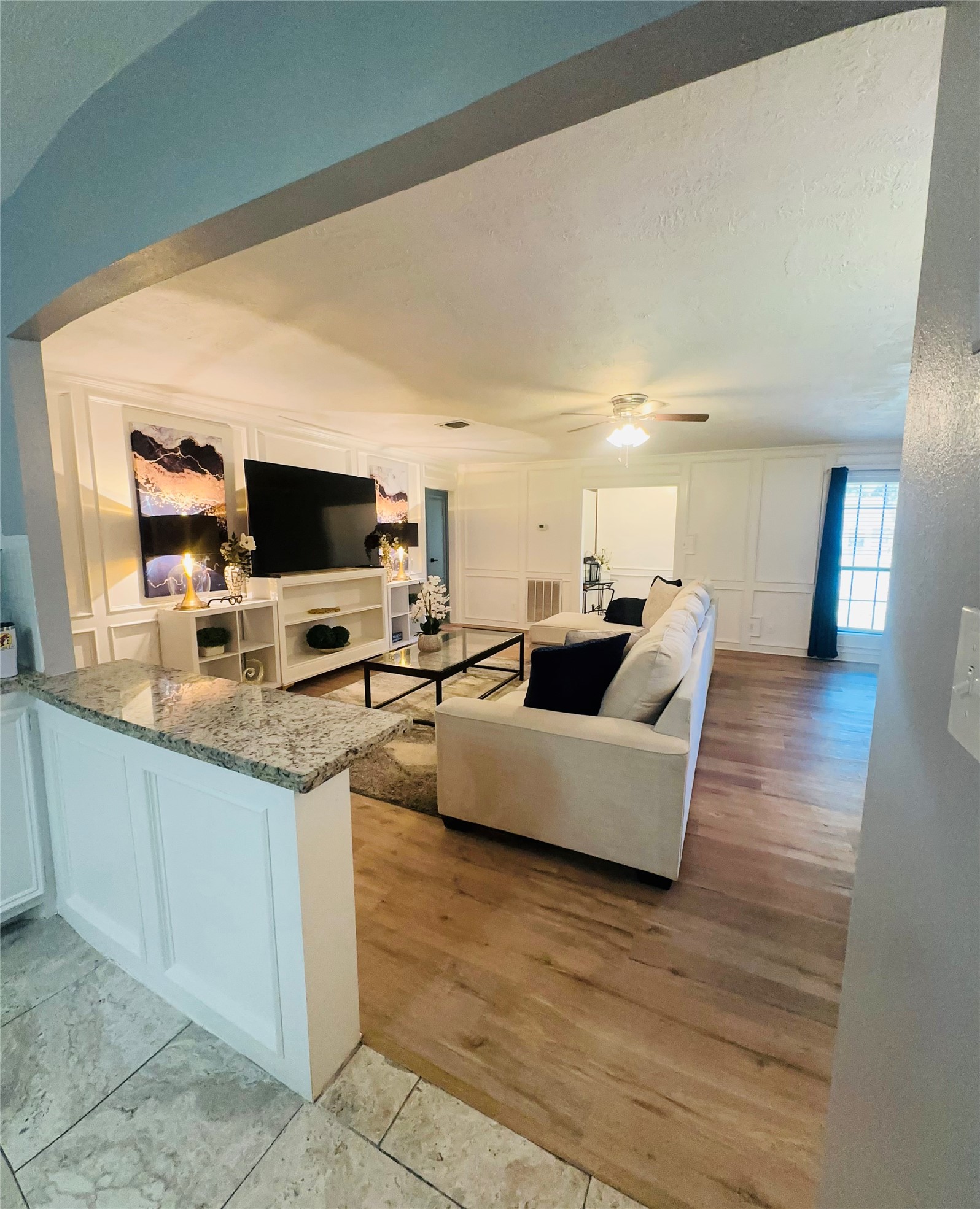 1457 Camellia Street Sweeny, TX 77480 - Photo 6 of 26 a living room with furniture and flat screen tv