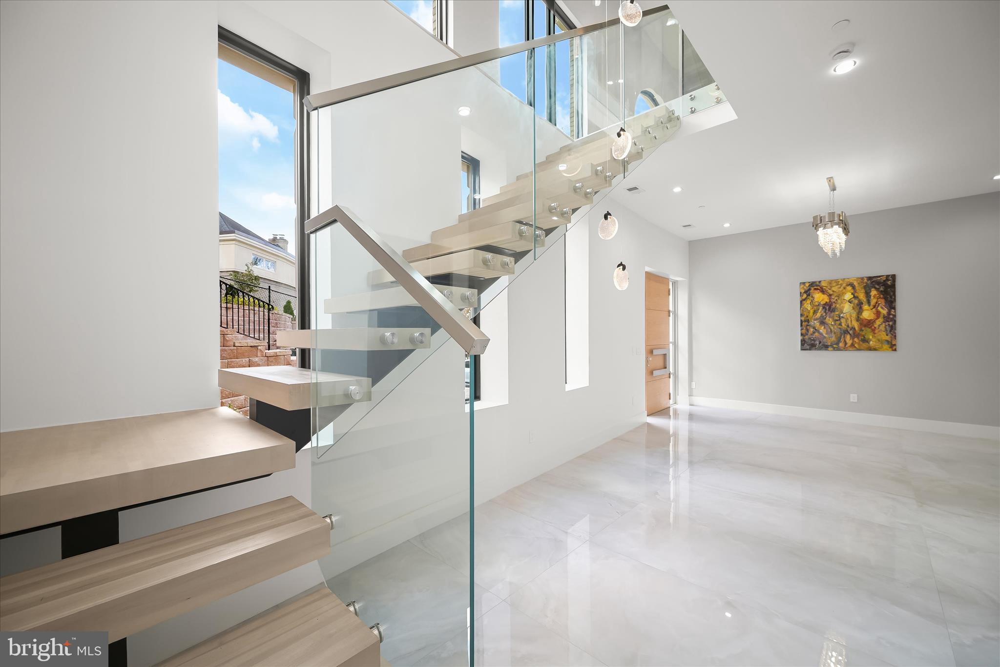4509 Foxhall Crescent Northwest Washington, DC 20007 - Photo 6 of 39 Floating Staircase
