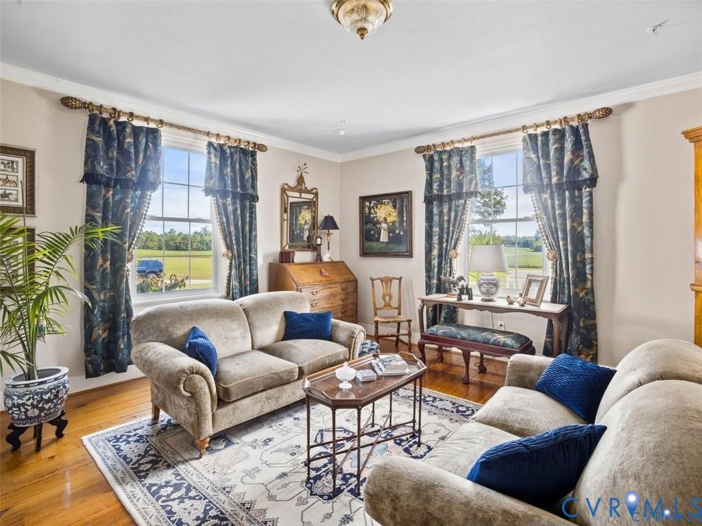 1070 Marlborough Road Bruington, VA 23023 - Photo 11 of 50 a living room with furniture and a large window