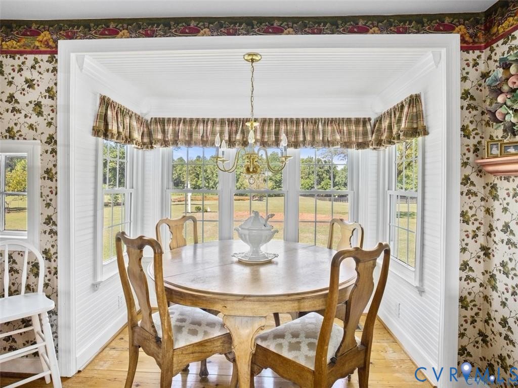 1070 Marlborough Road Bruington, VA 23023 - Photo 28 of 50 a view of a dining room with furniture window and outside view