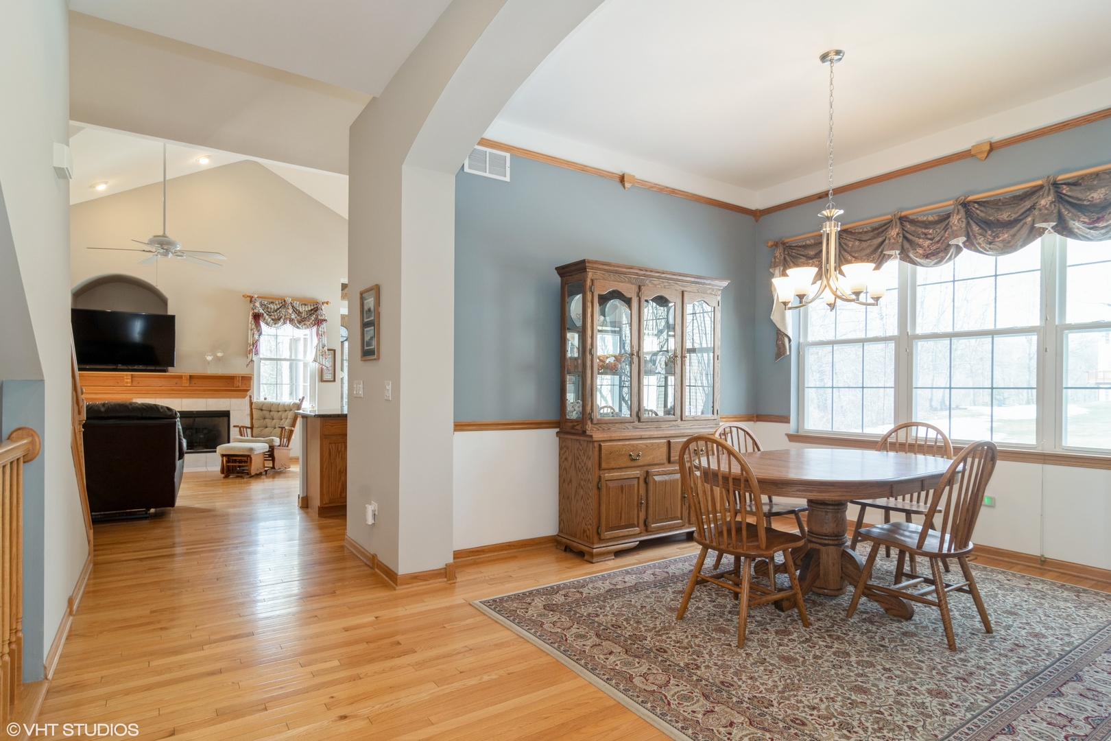 312 Quarry Ridge Circle Sugar Grove, IL 60554 - Photo 4 of 23 a view of a dining room with furniture window and wooden floor