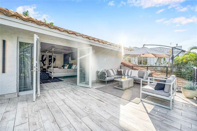 a very nice looking room with a large window