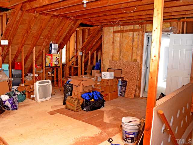 8009 Windsor Ridge Drive Raleigh, NC 27615 - Photo 25 of 25 Unfinished Bouns Room w/ Back Stairs - ready for future expansion! Bonus Room