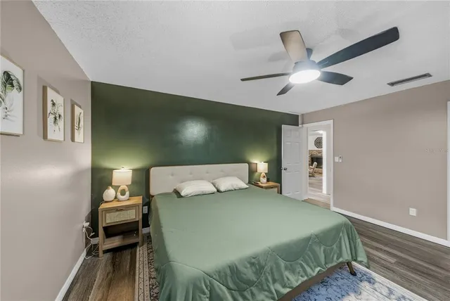 an aerial view of residential building with parking space