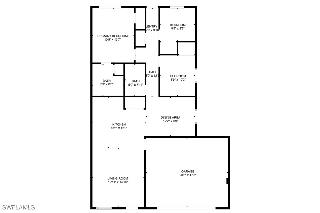 2422 Mae Avenue South Lehigh Acres, FL 33973 - Photo 4 of 28 a picture of a floor plan