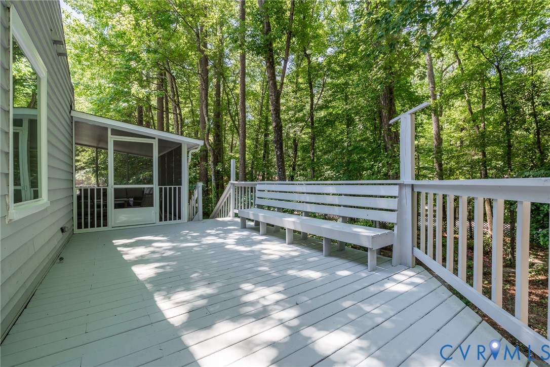 4618 Five Springs Road Midlothian, VA 23112 - Photo 29 of 35 Rear Deck showing Screened Porch