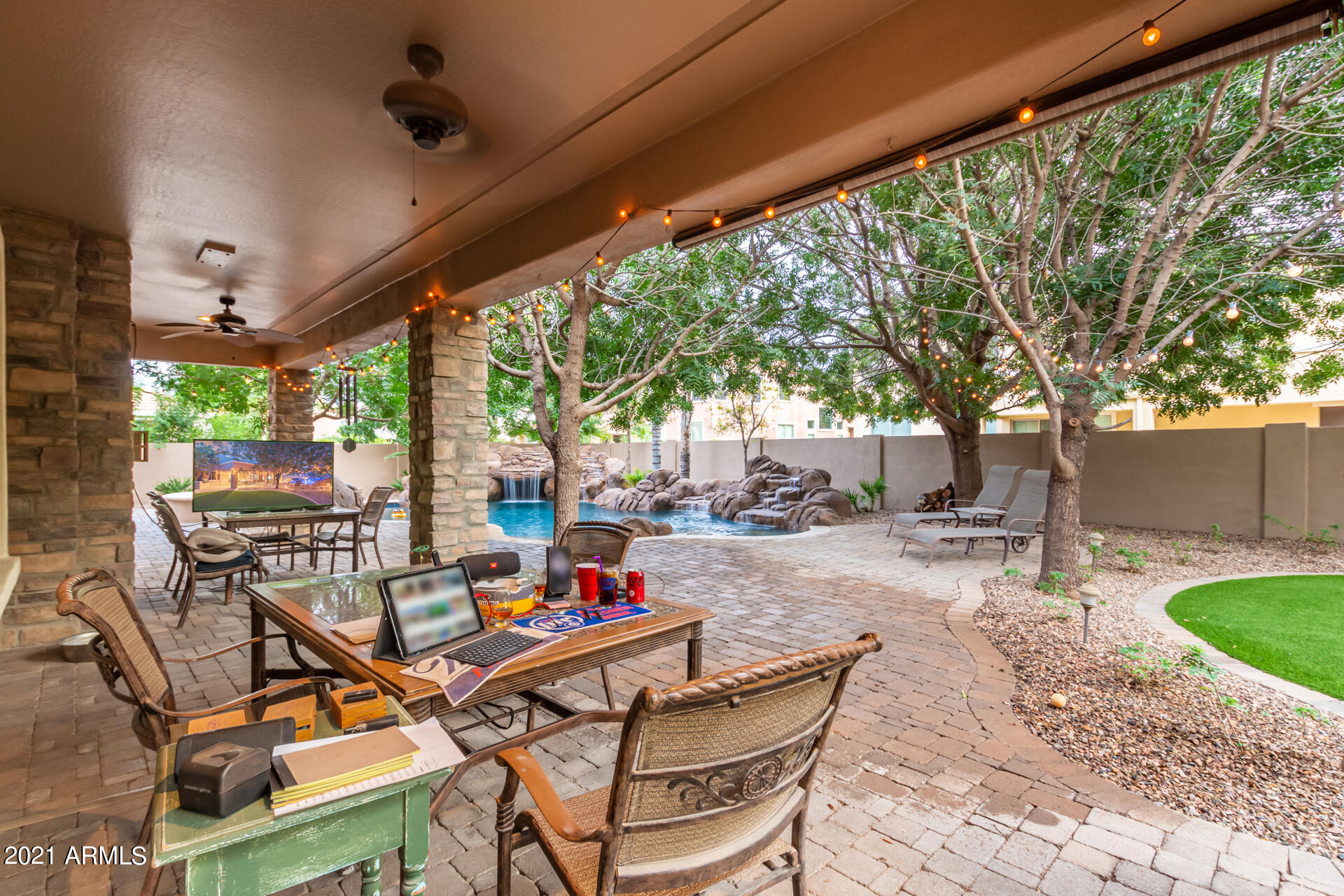 2897 East Weather Vane Road Gilbert, AZ 85296 - Photo 35 of 47 Extended covered patio