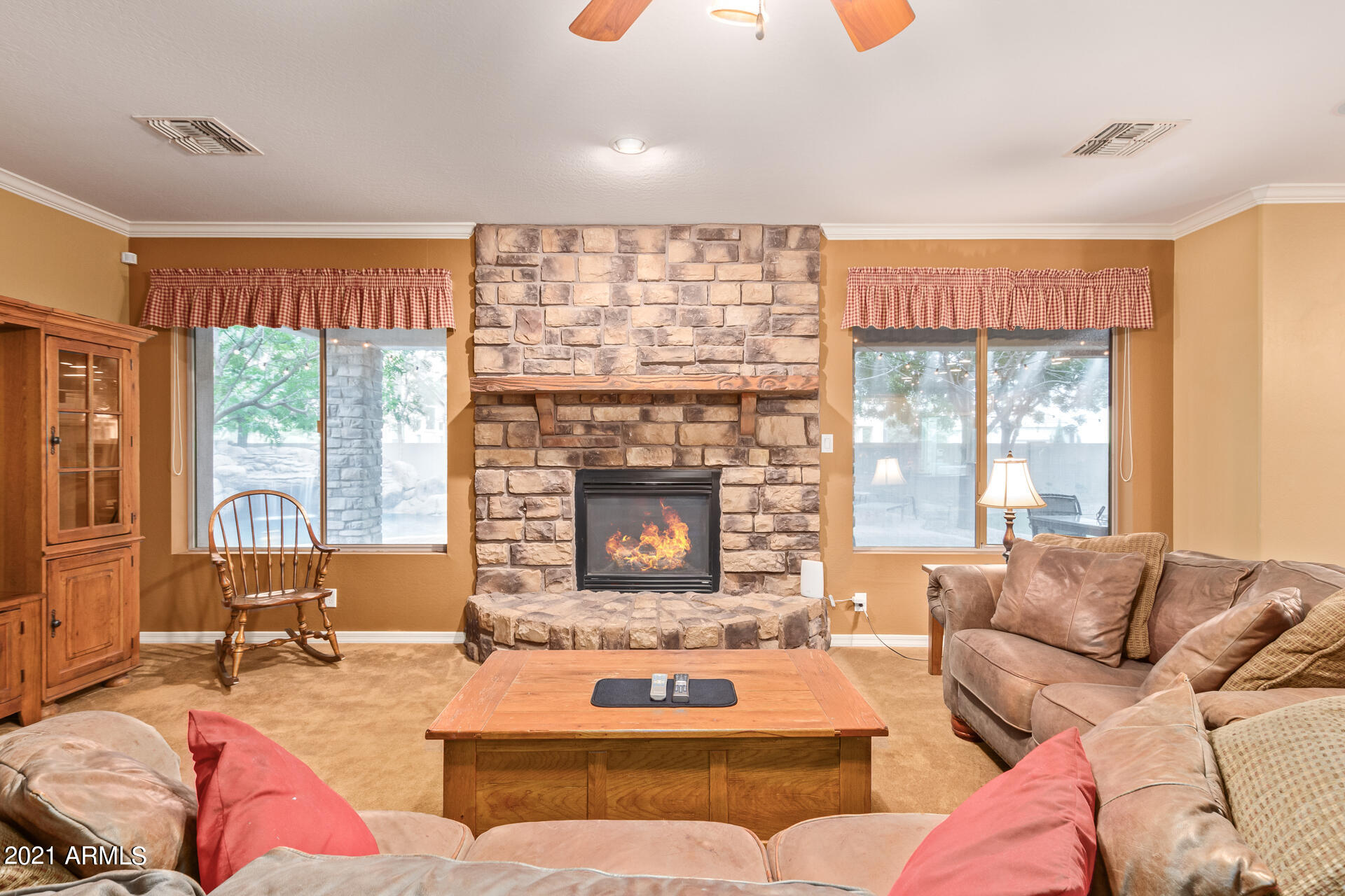2897 East Weather Vane Road Gilbert, AZ 85296 - Photo 10 of 47 Gas fireplace